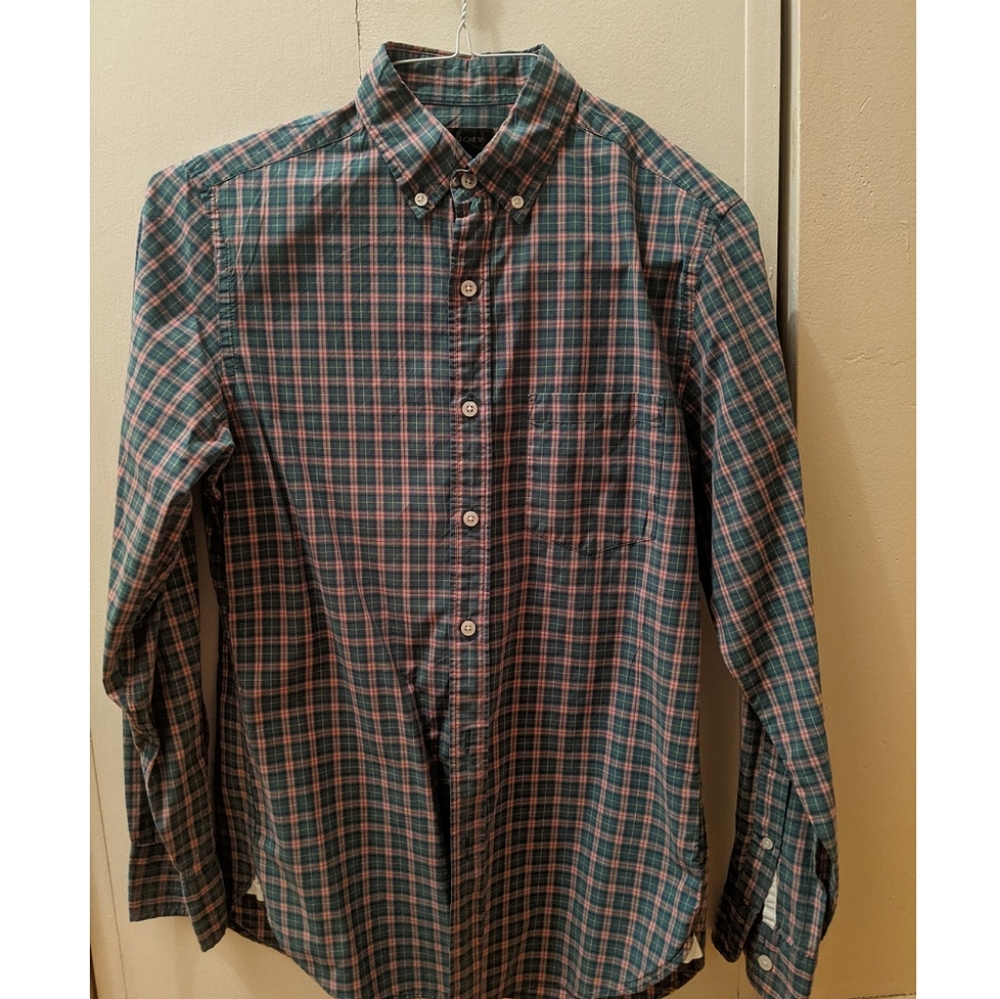 JCrew slim fit plaid button down shirt